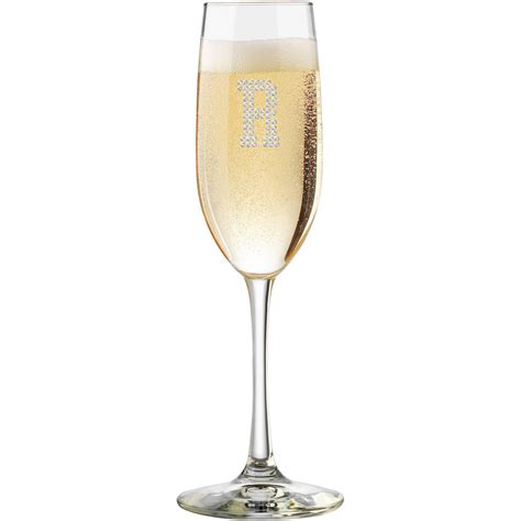 Toasting Flute Champagne Glass Optional Personalized Crystal