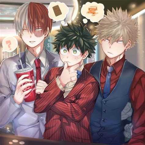 Midoriya Bakugou And Todoroki My Hero Academia Credto Author