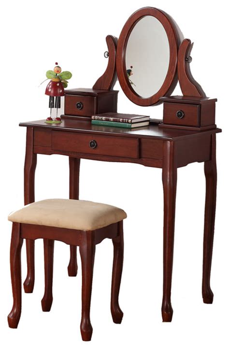 With a focus on sweet, feminine curves, queen anne armoires. Queen Anne Dainty Make Up Table Vanity Set 3 Drawer Oval ...