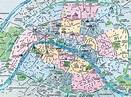 Mapa Por Distritos De Paris - Printable Maps Online