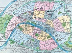 Mapa Por Distritos De Paris - Printable Maps Online
