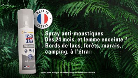 Insect Cran Zones Infest Es R Pulsif Anti Moustiques Spray Peau