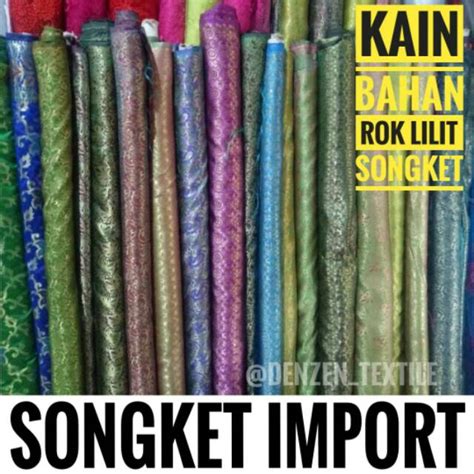 Harga murah di lapak neo baskara abrar dinata. TERBARU - Setengah Meter Kain Bahan Songket Import Premium ...
