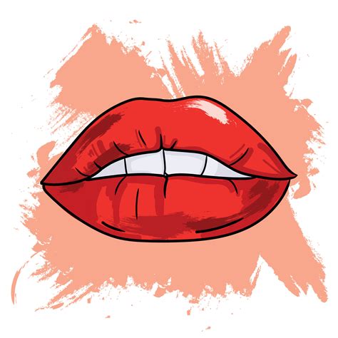 How To Draw Mouth Lipstick