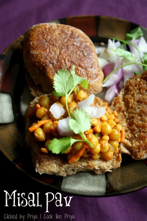 मिसळपाव) is a popular dish from nashik, maharashtra, india. Cook like Priya: Misal Pav | Mumbai Chaat Recipe | Indian ...