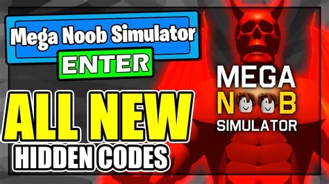 All New Secret Op Working Codes In Mega Noob Simulator Mega Noob My Xxx Hot Girl