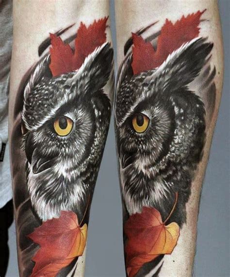 19 Realism Owl Tattoo Eadanminard