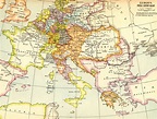 EUROPA - NELL' ANNO 1850 - CARTINA