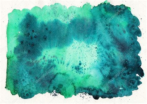 Emerald Green Watercolor Abstract Background Stock Photo By ©loveless