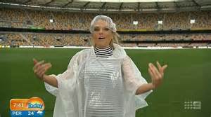 Erin Molan Wears A Shower Cap And Poncho On The Today Show A Day After