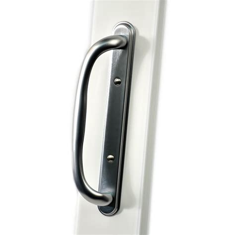 Securaseal 4 In Brushed Chrome Surface Mount Sliding Patio Door Handle