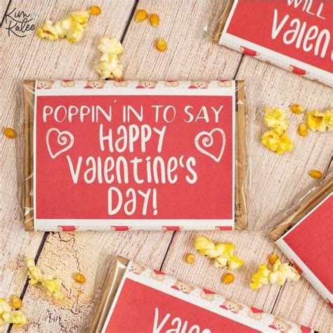 Free Popcorn Valentine Printable Printable Templates