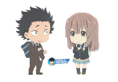 Koe No Katachis Ishida And Nishimiya Chibi By Nisa Niisan Anime