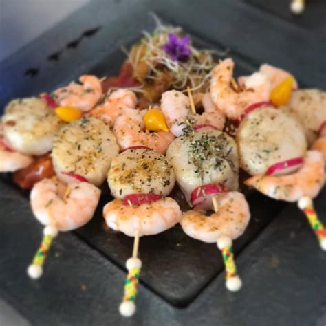 Brochette De St Jacques Et Crevettes La Proven Ale