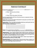 Photos of Service Provider Contract Sample