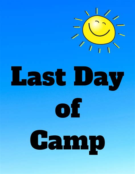 First Day Of Camp Sign Last Day Of Camp Sign Summer Camp Etsy