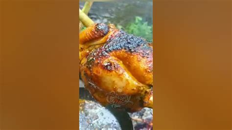 whole chicken roast cooking in forest shorts youtube