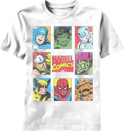 Vintage Marvel Characters T Shirt Marvel Clothes Super Hero Shirts