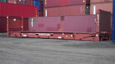 40ft Collapsible Flat Rack Shipping Container Bullmanscontainers