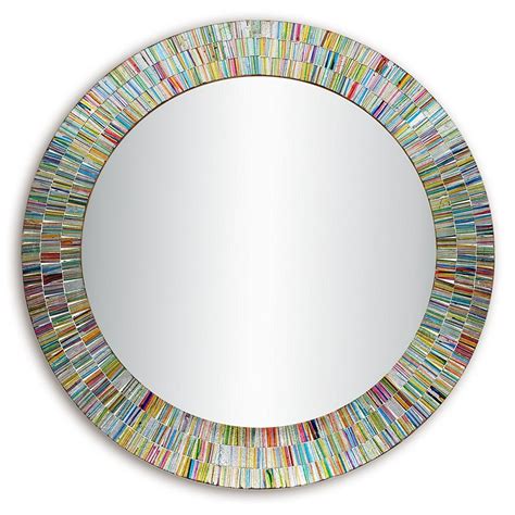 Bohemian Rainbow Rhapsody Wall Mirror Glass Mosaic Multi Color Spectrum 24 Decorative Wall