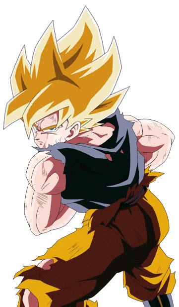 Reach new high scores to advance in the ranking! Son Goku SSJ (Namek) render 10 Dokkan Battle by ...