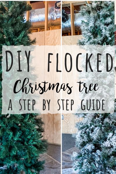 Diy Flocked Christmas Tree Step By Step Instructions Wilshire