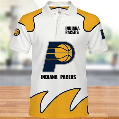 Indiana Pacers Polo Shirts Summer T For Fans Jack Sport Shop