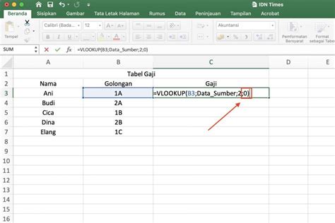 Cara Menggunakan Vlookup Beda Sheet Di Excel Dan Contohnya