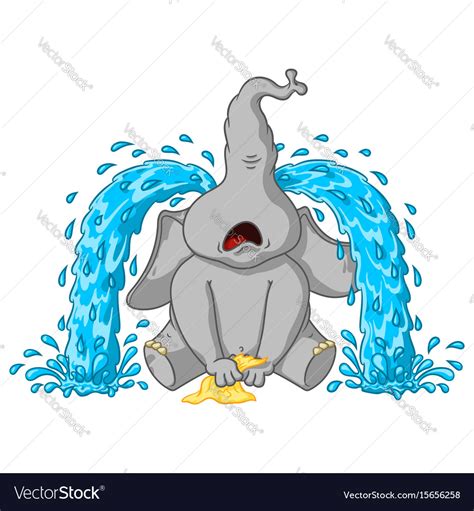 Crying Elephant Cartoon