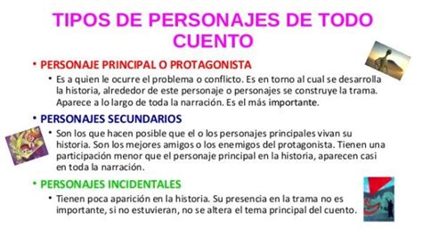 Los Personajes Del Cuento ¡¡tipos Y CaracterÍsticas