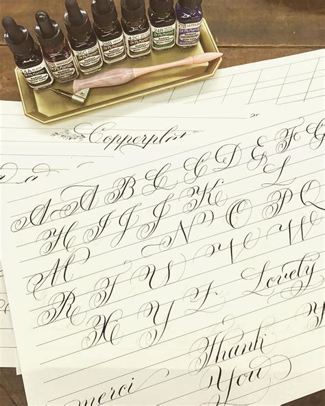 Lesson Sample For Copperplate Capital Flourishes Next I Will Making