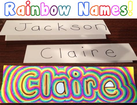 Thehappyteacher Rainbow Names
