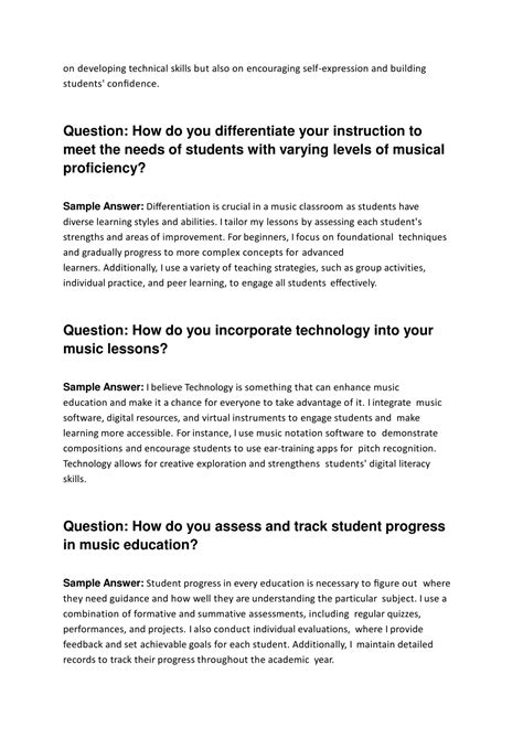 Ppt Music Teacher Top 10 Interview Questions To Ask Powerpoint