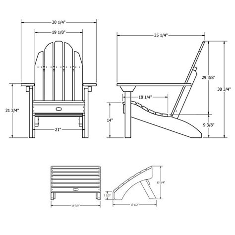 Adirondack Chair Ottoman Plans Free Image To U