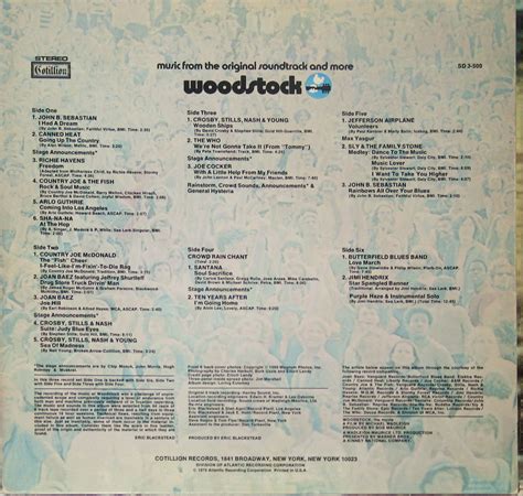 Woodstock Music From The Original Soundtrack 3lp American Acid Psyck Rock 60s Album Cover