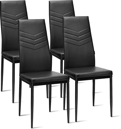 modern furniture direct alisa 6 dining chairs black leather dining chairs set modern high back