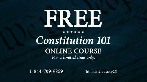 🔴 Hillsdale College Tv Spot Takes You Behind The Scenes Of Their Free Online Constitution Course