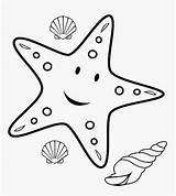 Coloring Sea Star Starfish Animals Ocean Printable Template sketch template