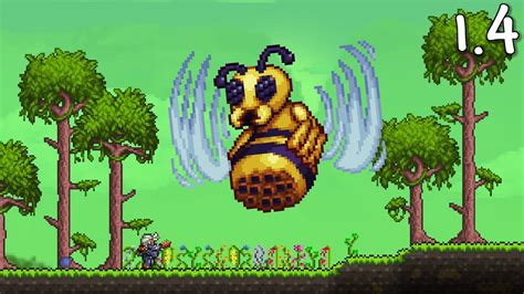 Terraria 14 Master Mode Queen Bee And Exclusive Sparkling Honey Item