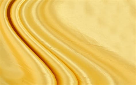 Download Wallpapers Golden Silk Texture Silk Waves Texture Golden Silk Background Yellow