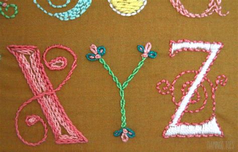 47 Embroidery Letters Designs