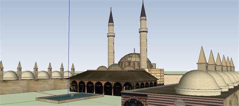 مراکز مذهبی و دینی و مساجد دانلود فایل مسجد 3 بعدی اسکچاپ 1 با فرمت Skp