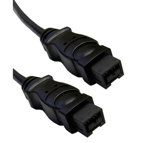 Firewire 800 9 Pin Cable Ieee 1394b Black 3ft