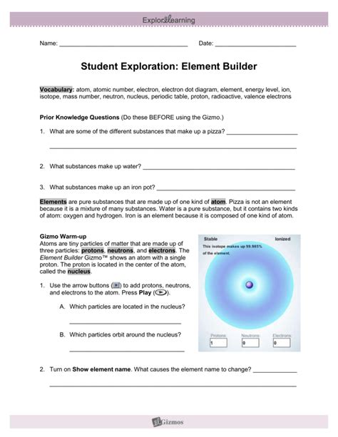 In the average atomic mass gizmo, you will learn how to find the average mass of an element using an instrument called a mass spectrometer. Student Exploration Sheet: Growing Plants