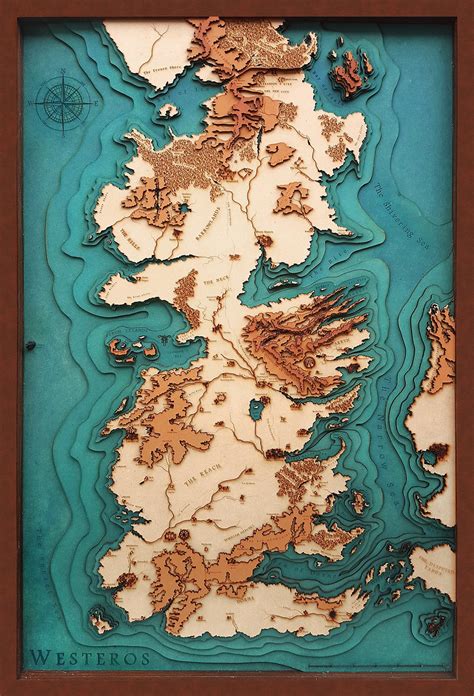 I Made A Topographical Map Of Westeros Back In 2016 Rwoodworking