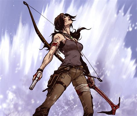 Hình Nền Anime Tác Phẩm Nghệ Thuật Lara Croft Tomb Raider Người