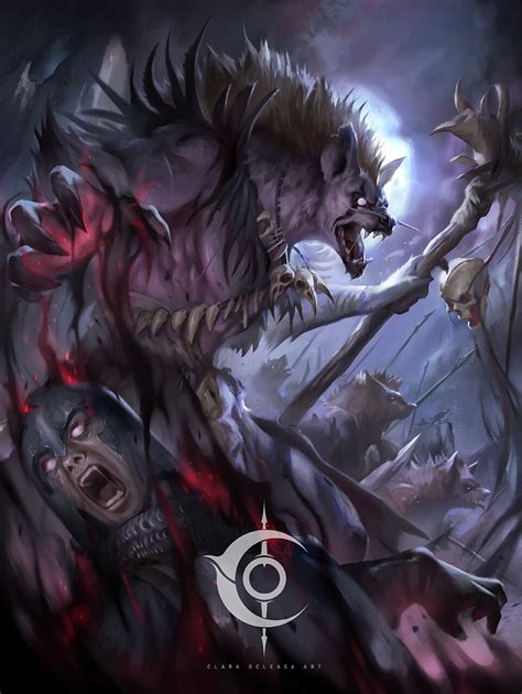 Artstation Gnoll Shaman Illustration In 2022 Mythological Creatures