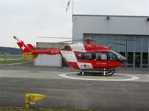 Hb Zrd Eurocopter Ec145 Rega Swiss Air Ambulance Flickr