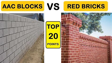 Difference Between Aac Block And Red Bricks Which Is Best Youtube