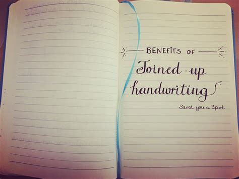 Benefits Of Learning Joined Up Handwriting Saved You A Spot